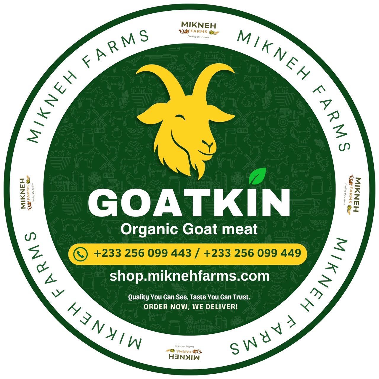 Goatkin Mikneh Farms pack label